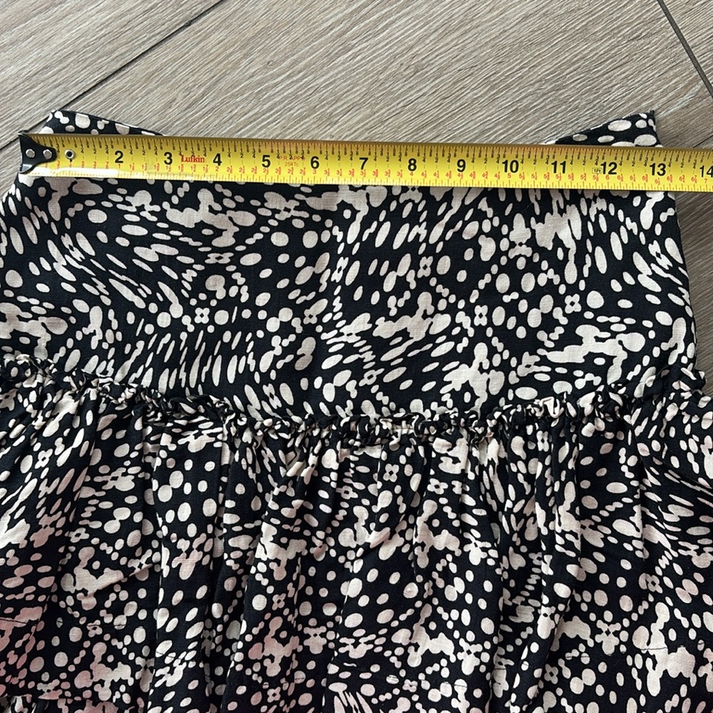 Anthropologie Black and White Mini Skirt - Picture 5 of 5